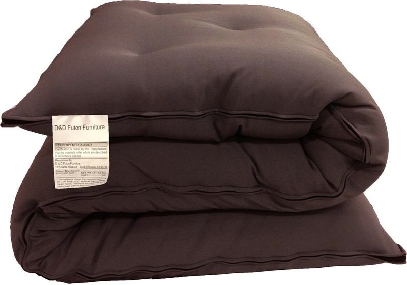 King Traditional Floor Futon Mattresses, Portable cotton Pads 3x72x80 Brown
