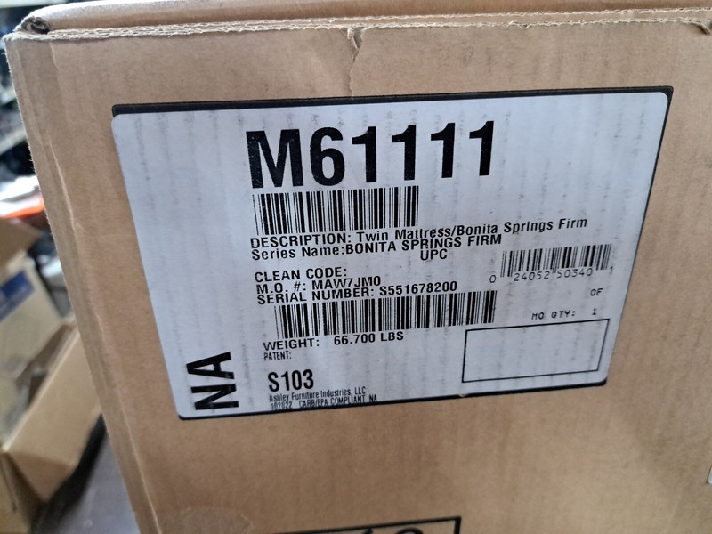 Bonita Springs Twin Mattress Firm M61111 Ashley Furniture New Sealed Free Ship!! gallery