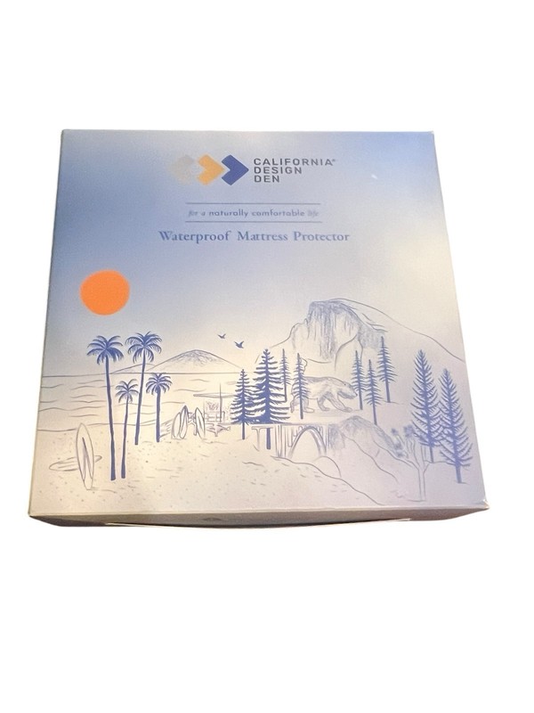 California Design Den Premium Waterproof Mattress Protector Twin XL White