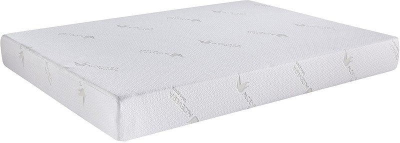 ALOE Luxury Soft Bedroom Aloe Vera Extract Infused Fabric Covered Memory Foam Ma