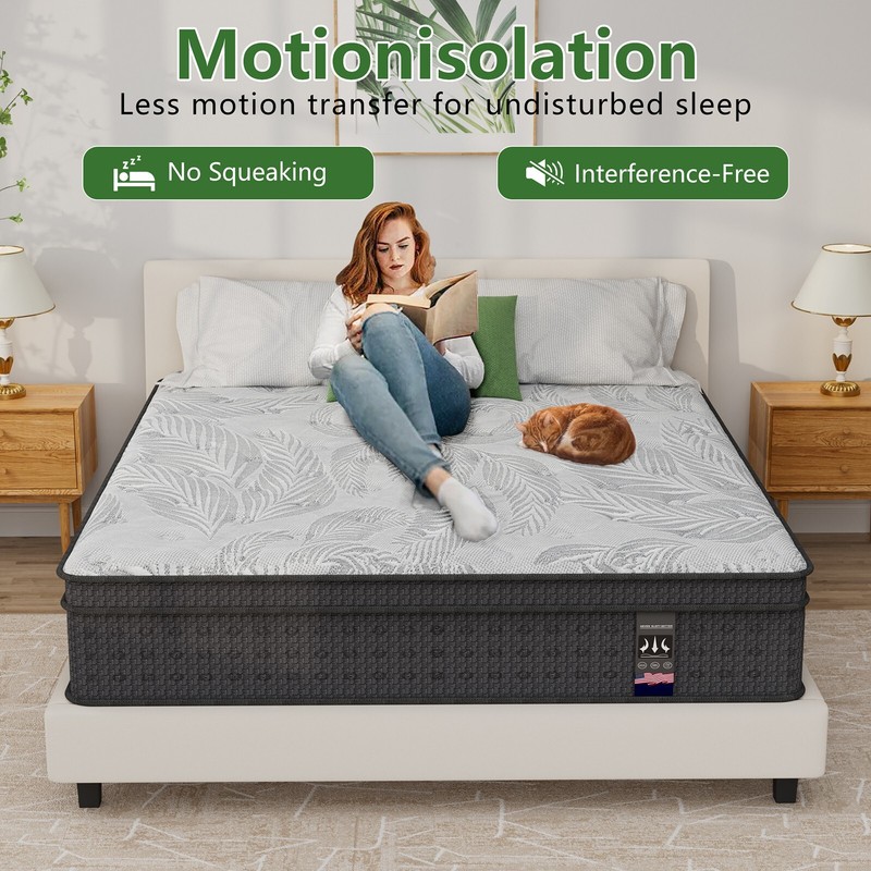 14" Queen Size Mattress in a Box Hybrid Spring Cooling Gel Memory Foam Mattress gallery