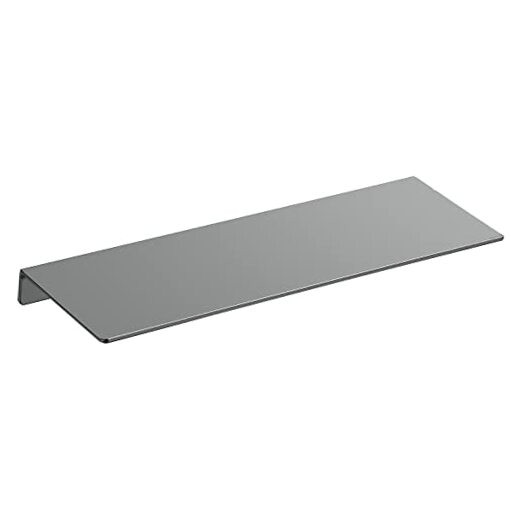 Danpoo Estante de pared de metal, pequeño estante flotante de 16 pulgadas Gris