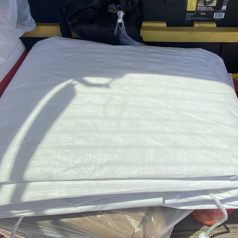 Twin White Foam Mattress, Medium Firm, Breathable, Fabric Cover