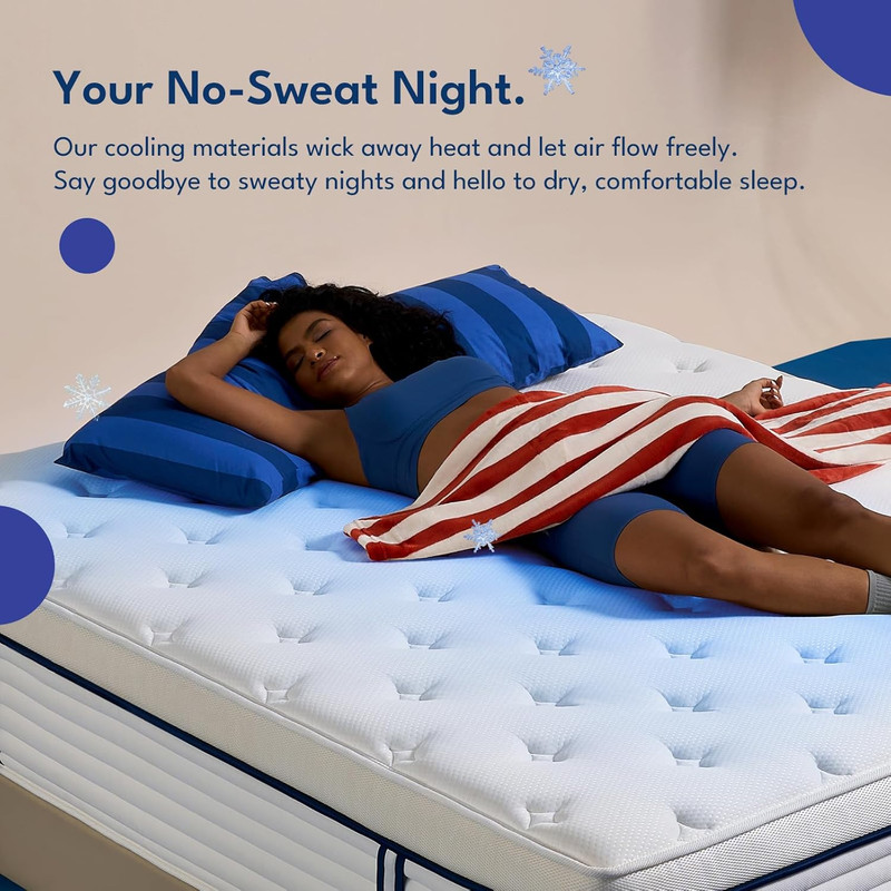 Full Size Mattress 12 Inch with Zoned Support, Medium Feel, Reinforced Edge Coil gallery