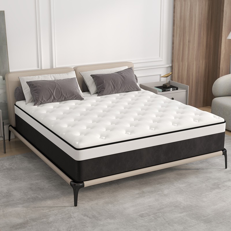 10" 12" 14" Hybrid Mattres Memory Foam Spring Twin Full Queen King Bed in a Box gallery