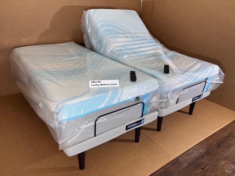 Tempurpedic ActiveBreeze Split King Mattress W/Pro Smart Air Adjustable Base NEW