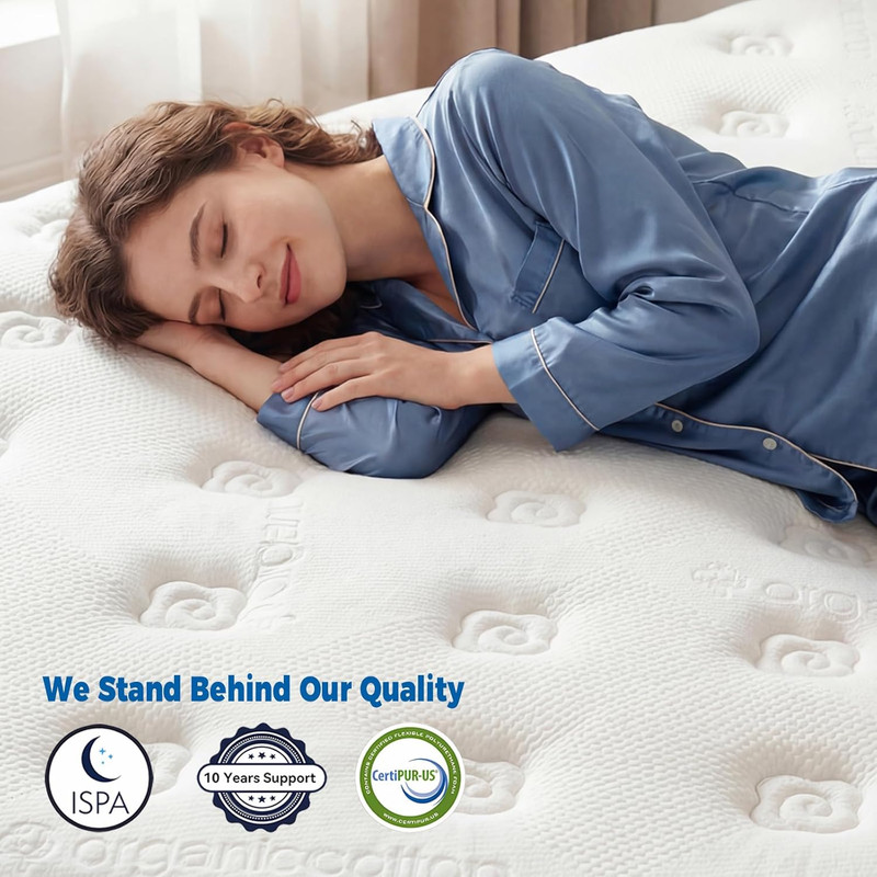 ailis Queen Mattress, 14 Inch Queen Hybrid Mattress in a Box, Medium Firm with U gallery