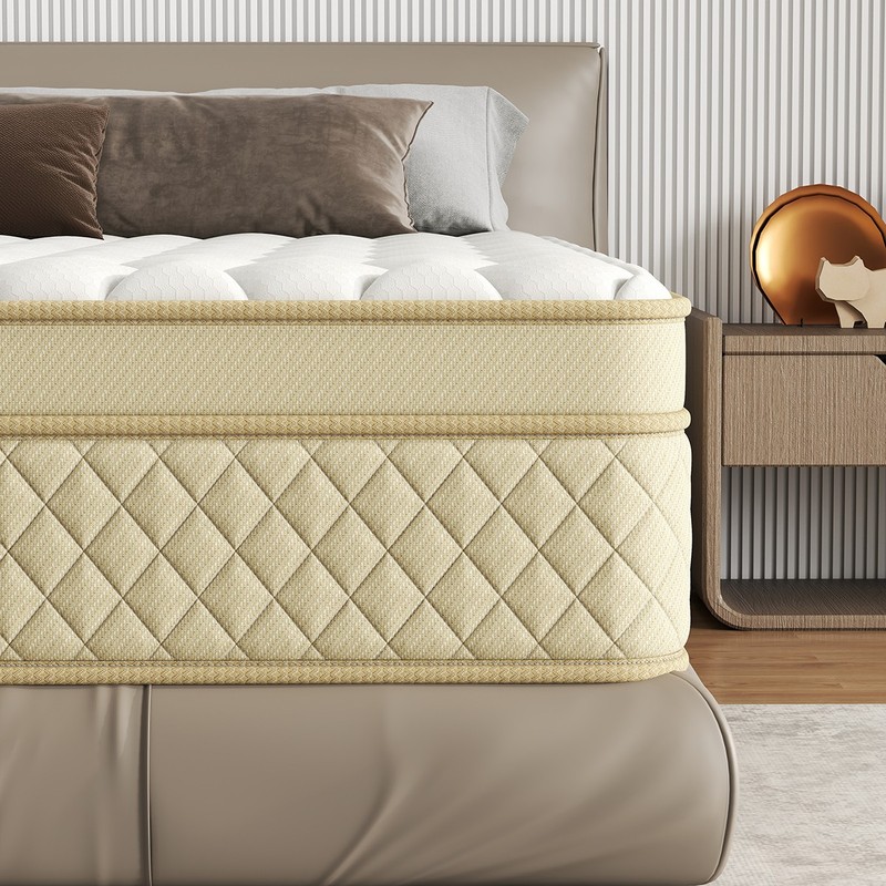 12″ 14″ Hybrid Mattress Gel Memory Foam Springs Twin Full Queen King In A Box