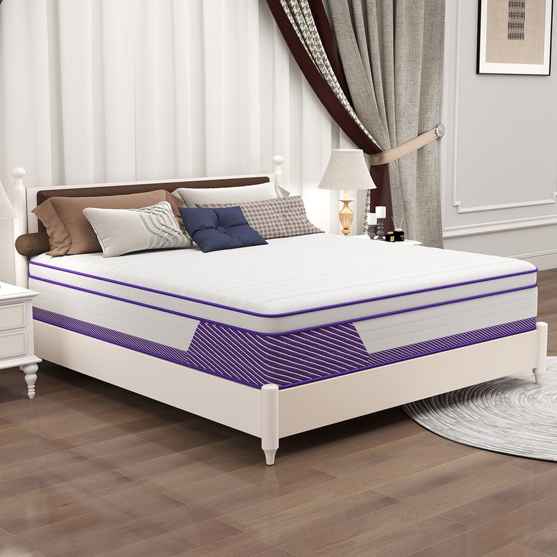12/14 Inch Mattress Memory Foam InnerSpring Twin Full Queen King Size In A Box