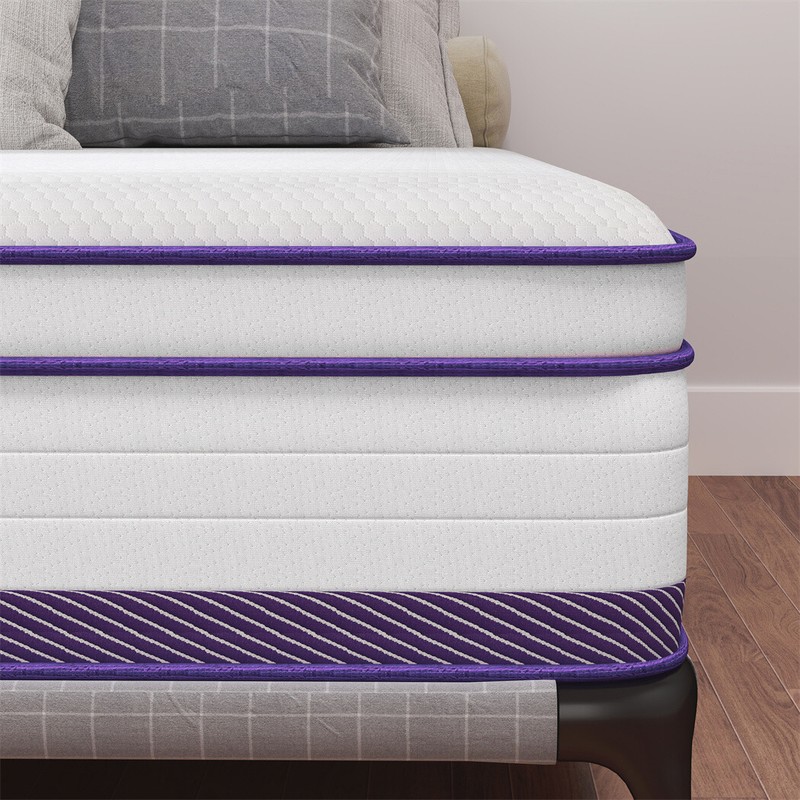 12"14" Gel Memory Foam Spring Hybrid Queen Mattress Twin Full King Size In A Box