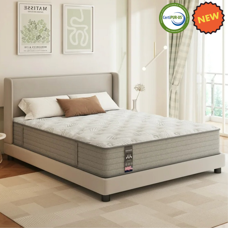 12″ Colchones QUEEN Size De Espuma 12 Pulgadas Memory Foam Mattress Hybrid Bed