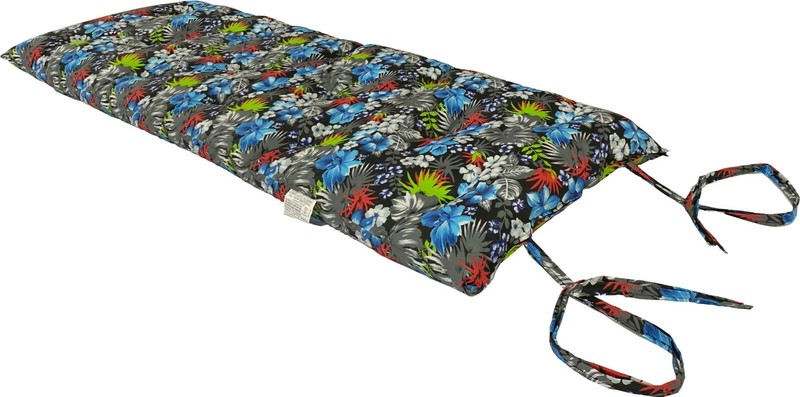Twin Japanese Floor Rolling Futon Mattresses, Cotton Pads 3x39x80 Tropical Blue