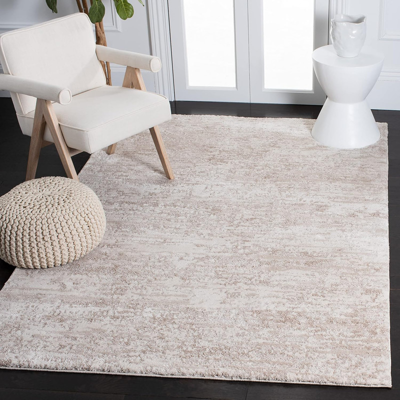 Century Collection Area Rug - 9' X 12', Ivory & Beige, Modern Abstract Design, N