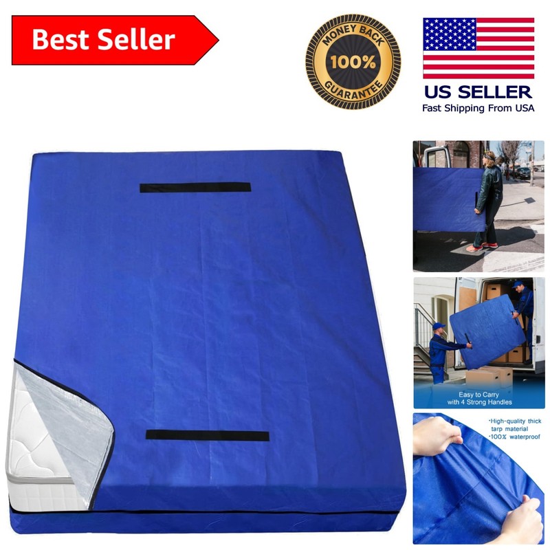 Dual Protection: Waterproof Twin XL Mattress Bags with Heavy-Duty Zipper – Blue