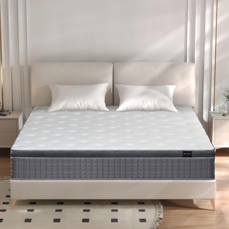 12 Inch Twin Full Queen King Hybrid Mattress in a Box, Innerspring Memory Foam