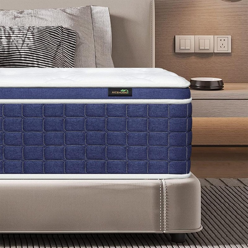 12″ Memory Foam Mattress Hybrid Innerspring Twin Full Queen King Bed in a Box