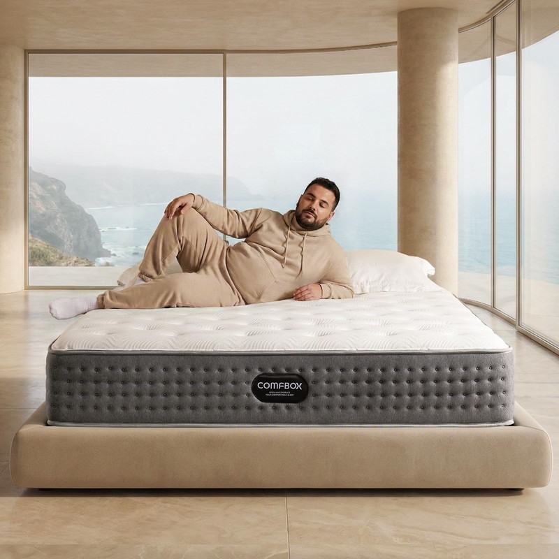 14 Inch King Size Mattress | The Feel Most Sleepers Prefer King Mattress Hybr...