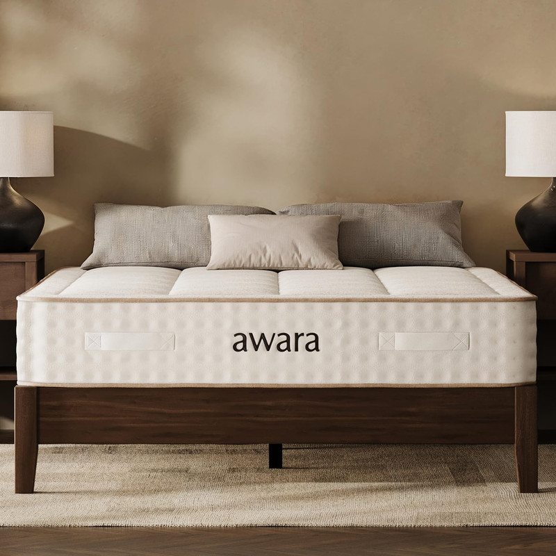 Natural Hybrid Full Mattress 10 Inch - Certified Organic Natural Latex - Sustain