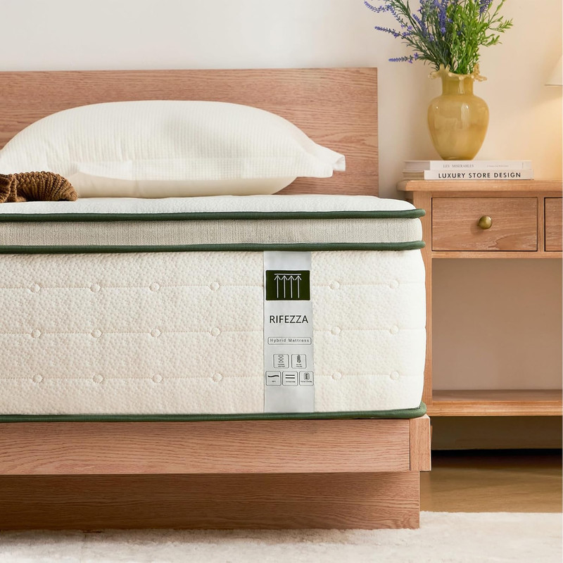 14" Full XL Hybrid Mattress - Gel Foam, Pocket Coils, Cooling Pillow Top