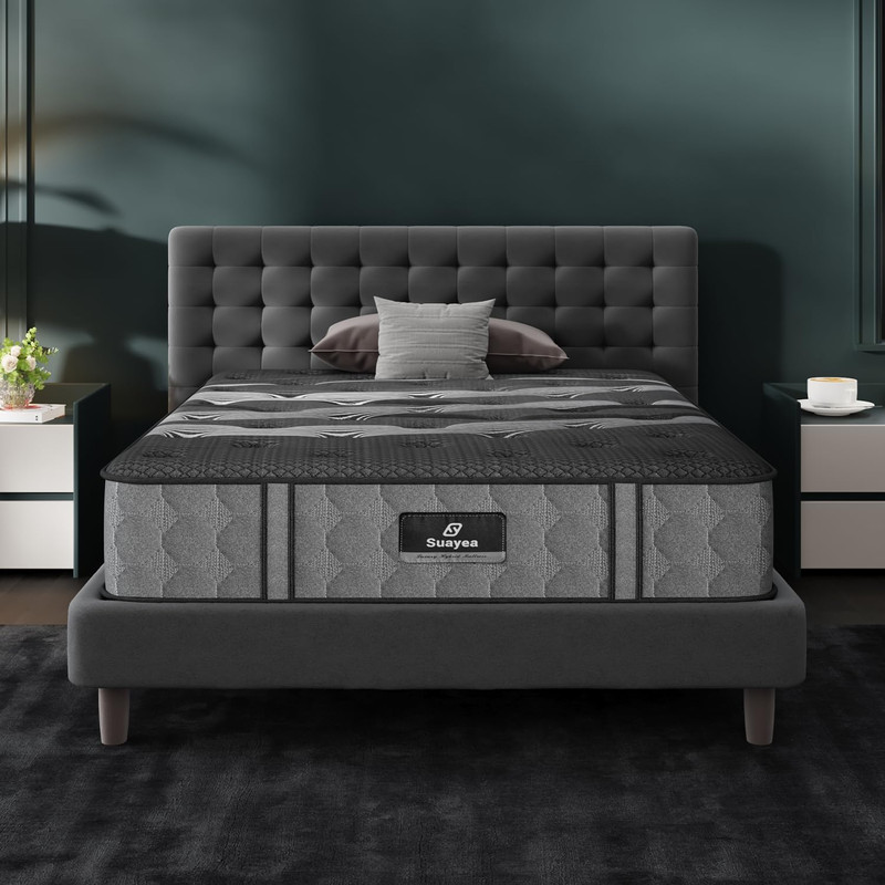 Twin Mattress, 10 Inch Luxury Hybrid Twin Size Mattress in a Box, Cooling Gel Me gallery