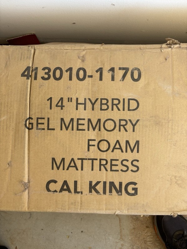 Classic Brands 14” Hybrid Gel Memory Foam California King.