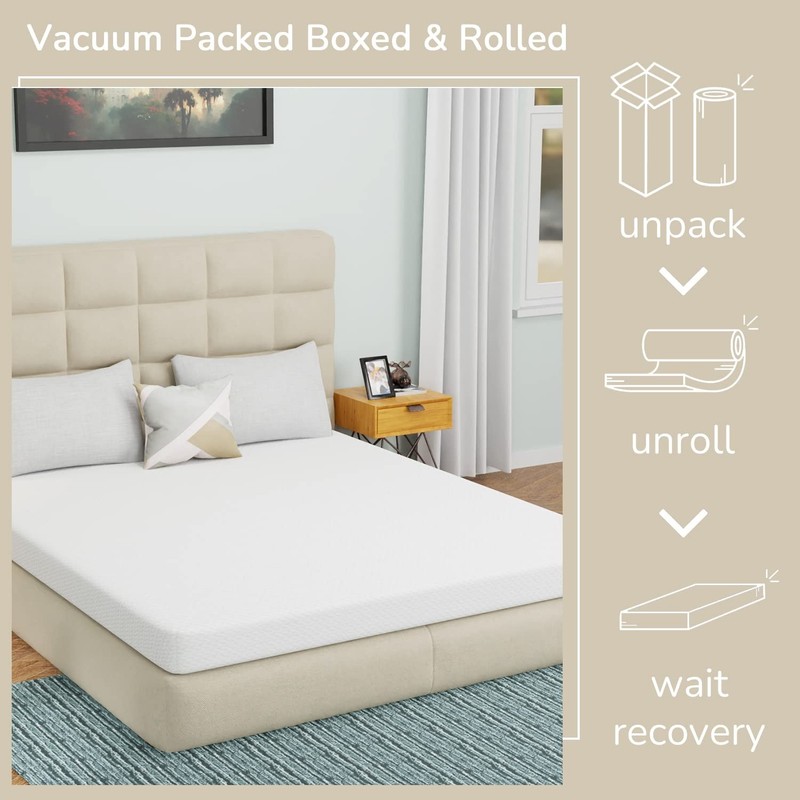 5 Inch Memory Foam Mattress Cooling Gel Queen Size gallery