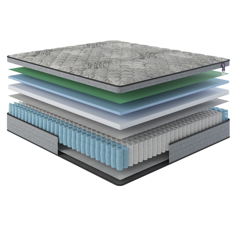10 Inch Twin Size Cooling Gel Memory Foam Hybrid Mattress,Grey+White gallery
