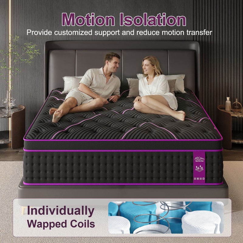 12" 14"Twin Full Queen King Size Gel Memory Foam Spring Mattress In A Box gallery
