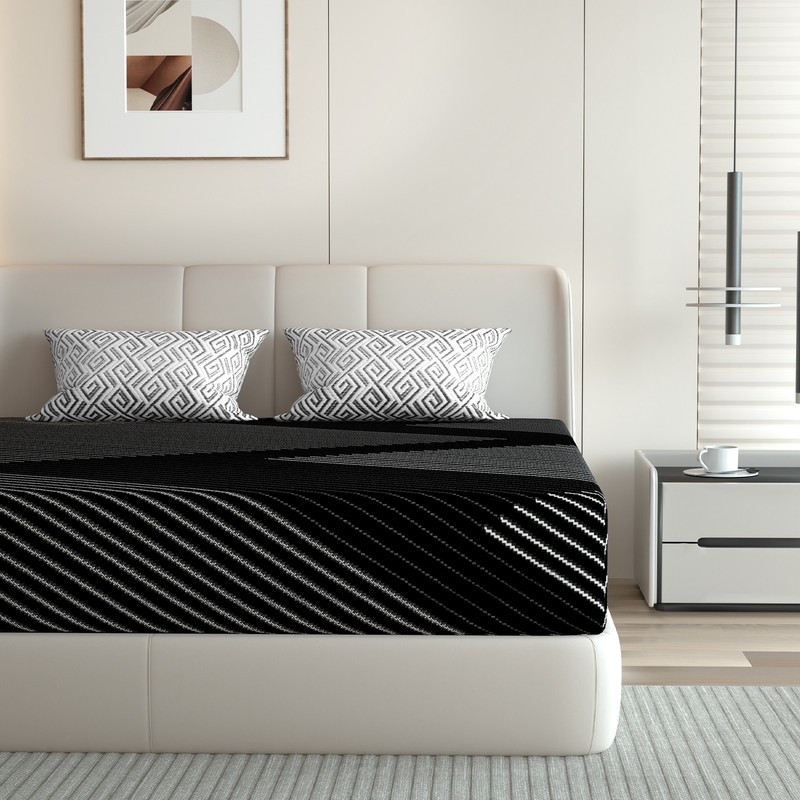 Cooling Memory Foam 12" Queen Mattress in a Box Medium Firm for Pressure Relief