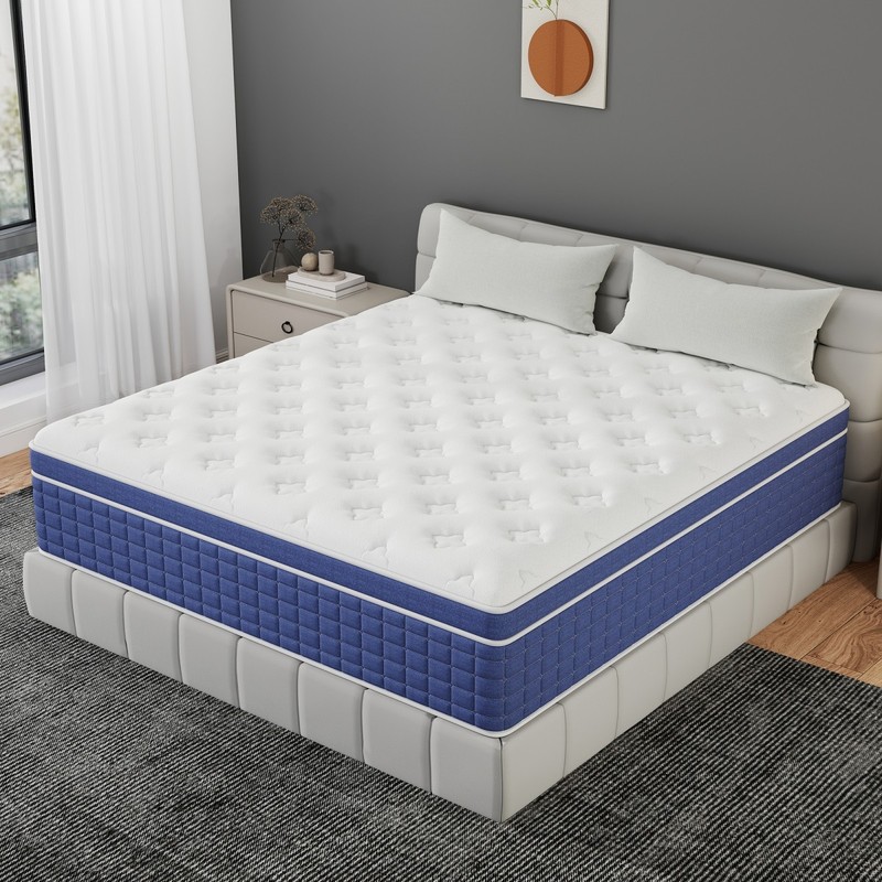 12″ 14″ Hybrid Mattress in a Box Twin Full Queen King Pocket Spring Medium Firm