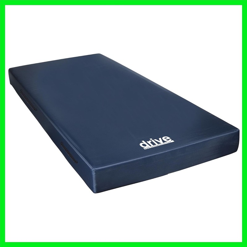 Hospital Medical Bed Mattress Twin XL Blue Water Resistant Non Slip Home Foam
